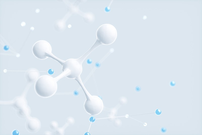 3D渲染的分子结构图片下载