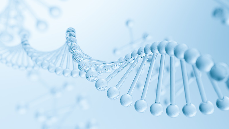 3D渲染生物科技分子结构背景图片下载