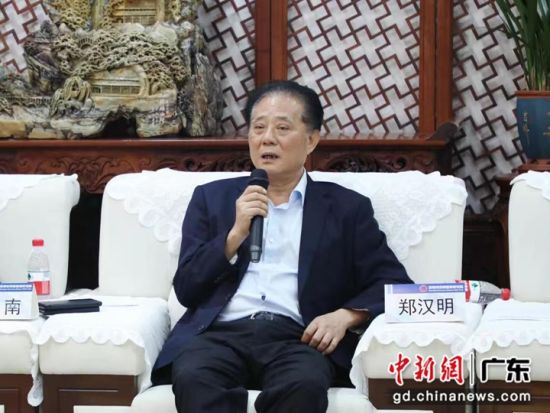 深圳市侨商智库研究院理事长郑汉明发言。侨商智库供图