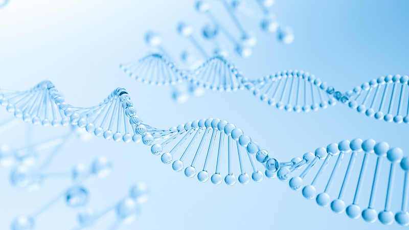 3D渲染生物科技分子结构背景图片下载