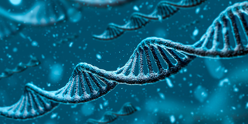 DNA双螺旋3D渲染效果图图片下载