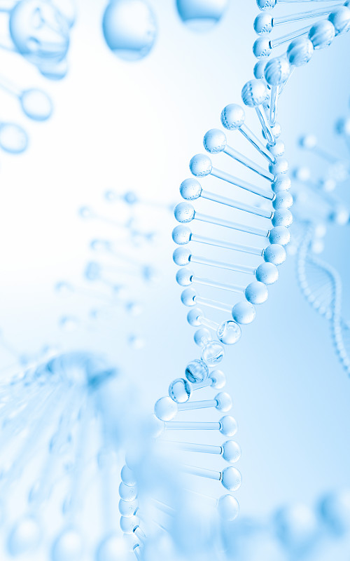 3D渲染生物科技分子结构背景图片下载