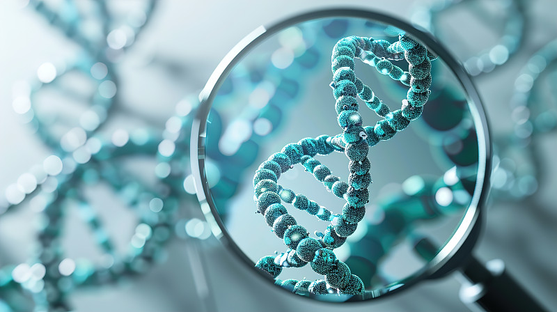 【AI数字艺术】生物主题插画——基因研究图片下载